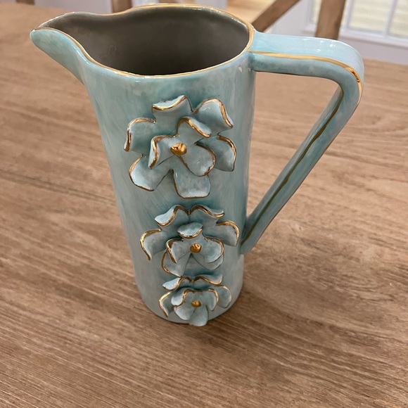 Studio b by Magenta decorative blue ceramic pitcher - Picture 1 of 10
